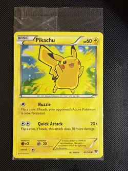 Pokemon Card - Pikachu XY 42/146 - Holo - Movie Promo - Factory Sealed - Image 1