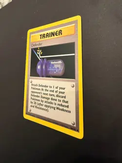 Pokemon TCG Trainer Card Defender Base 80/102 Regular LP! - Image 3