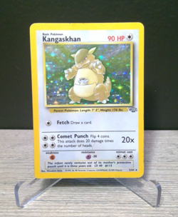 Kangaskhan 5/64 Jungle Unlimited Holo Rare WOTC Pokemon Card - Played - Image 1