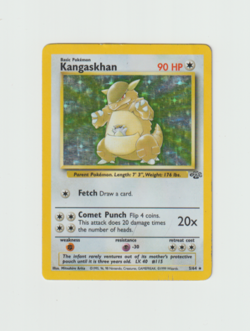 Kangaskhan 5/64 Jungle Unlimited Holo Rare WOTC Pokemon Card - Played - Image 3