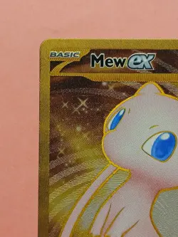 Pokemon Scarlet & Violet 151 Mew ex 205/165 Metal Gold Card 151 UPC Promo - Image 3