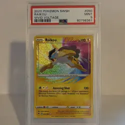 Pokemon Raikou Amazing Rare Holo 050/185 Vivid Voltage 110HP PSA 9 TCG Card - Image 1