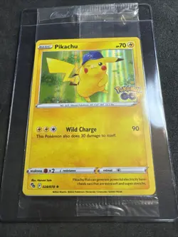 Pokemon Pikachu 028/078 Promo Holo Card Pokemon GO English Basic sealed - Image 1