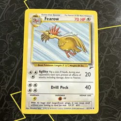 Fearow 41/130 Base Set 2 Pokemon TCG trading card - Image 1