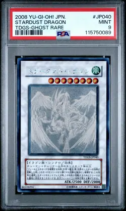 2008 YU-GI-OH! JPN TDGS-THE DUELIST GENESIS GHOST RARE STARDUST DRAGON PSA 9 - Image 1