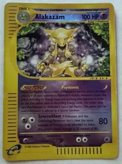 Alakazam 33/165 Reverse Holo Expedition Base Set Pokemon Card Mod Play - Image 1