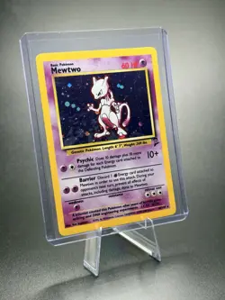 Mewtwo 10/130 Base Set 2 2000 Holo Rare WOTC Pokemon Card TCG MP - Image 1