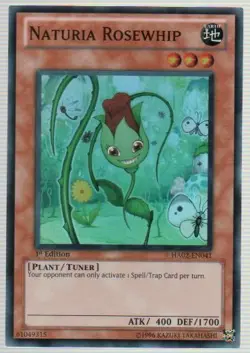 Yugioh! LP Naturia Rosewhip - HA02-EN041 - Super Rare - Unlimited Edition Lightl - Image 1