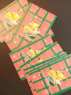 Pokemon 2024 Card Database Christmas Poncho Pikachu STAR HOLO 9 Cards Peru - Image 4