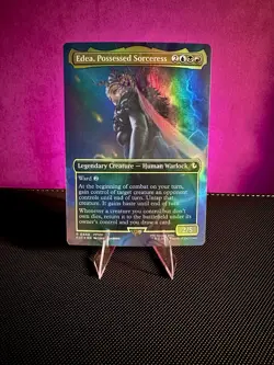 Edea Possessed Sorceress (Borderless) Commander: Final Fantasy Foil MTG NM - Image 1