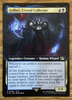 MTG Final Fantasy, Golbez, Crystal Collector 0490 - Borderless - Image 1