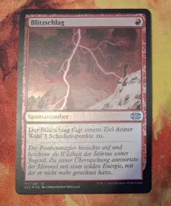 MTG: Magic: ***FOIL German Lightning Bolt NM (Double Masters 2022)*** - Image 1