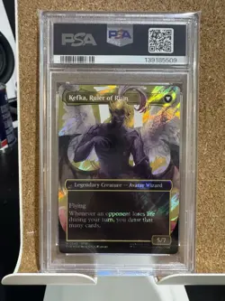 MTG Final Fantasy Kefka Court Mage Borderless Surge Foil PSA 10 - Image 2