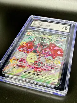 2024 Charizard Ex Black Star Promo Full Holo Paldean Fates #074 CGC 10 Gem Mint - Image 2