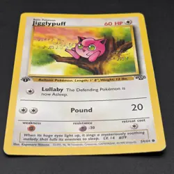Damaged Jigglypuff 54/64 Jungle 1st Edition Vintage Pokemon TCG - Image 4