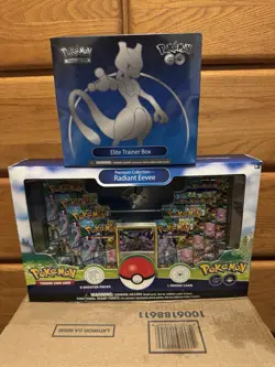 Pokemon Go Sealed Lot ETB/Radiant Eevee Premium Collection - Image 1