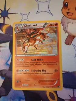 Pokemon TCG Legendary Treasures Charizard Holo Rare Card 19/113 LP Condition - Image 1