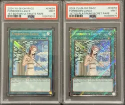 2024 PSA 9 YUGIOH 25TH 1ST ED ULTIMATE & PLATINUM RARE FORBIDDEN LANCE SET 💫 - Image 1