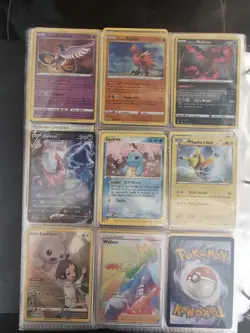 Pokemon TCG Binder Collection Articuno Zapdos Moltres Squirtle Pikachu - Image 1