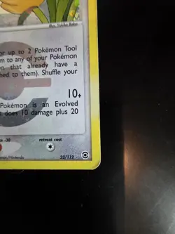 Pokemon TCG Farfetch'd 23/112 Reverse Holo EX FireRed & LeafGreen 2004 - Image 3