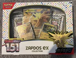 Pokemon TCG Scarlett & Violet 151 Zapdos Ex Collection Box Factory Sealed - Image 1