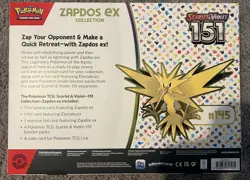 Pokemon TCG Scarlett & Violet 151 Zapdos Ex Collection Box Factory Sealed - Image 2