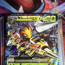 Pokemon TCG M Beedrill EX XY158 Full Art Holo Black Star Promo 200 HP - Image 2
