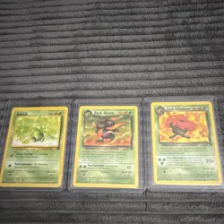 Pokemon TCG Team Rocket Oddish, Dark Gloom, Dark Vileplume Card Lot - Image 1