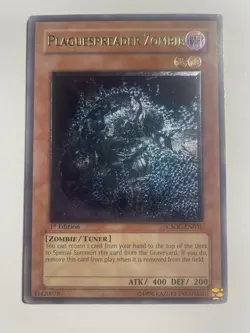 YuGiOh Plaguespreader Zombie Ultimate 1st Edition Misprint Double Stamped - Image 1
