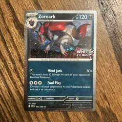 Zoroark 062/086 White Flare Stamped Cosmos Holo Unova Heavy Hitters Promo NM - Image 1