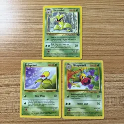 Pokemon TCG Bellsprout Weepinbell Victreebel Jungle Evolution Card Lot - Image 1