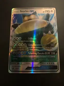 Pokemon Snorlax GX SM05 Black Star Promo - LP - Image 1