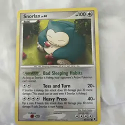 Pokemon TCG Snorlax Rising Rivals Card 81/111 Regular Common NM/MT Pokemon 2009 - Image 1