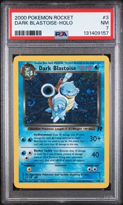 Pokemon Dark Blastoise 2000 Rocket #3 Holo PSA 7 - Image 1