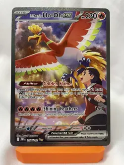 Ethan’s Ho-Oh ex 230/182 Destined Rivals Pokemon SIR Special Illustration Rare - Image 1