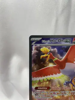 Ethan’s Ho-Oh ex 230/182 Destined Rivals Pokemon SIR Special Illustration Rare - Image 3