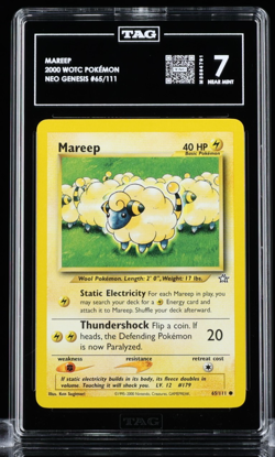 Pokemon 2000 WOTC Mareep 65/111 Neo Genesis TAG 7 - Image 1