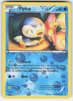 Piplup RC6/RC25 Uncommon Legendary Treasures Pokemon MP - Image 1