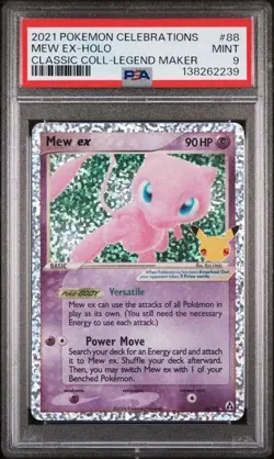 PSA 9 MEW EX 88 CELEBRATIONS CLASSIC COLLECTION POKEMON MINT BM - Image 1