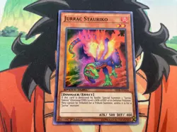 Yu-Gi-Oh! TCG Speed Duel Jurrac Stauriko SBTK-EN024 Super Rare 1st Ed Near Mint - Image 1