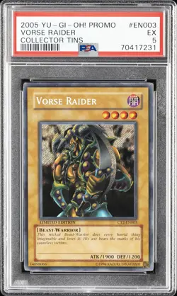 2005 YU-GI-OH! PROMO COLLECTOR TINS #EN003 VORSE RAIDER PSA 5 - Image 1