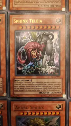 Yu-Gi-Oh! Andro Sphinx, Sphinx Teleia, Theinen The Great Sphinx Movie Exclusives - Image 2