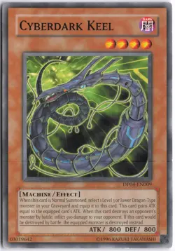 Yugioh - Cyberdark Keel DP04-EN009 Unlimited - Duelist Pack 4: Zane Truesdale - Image 1