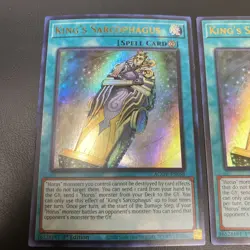 Yugioh - King's Sarcophagus AGOV-EN058 1st Edition ULTRA NM X2 - Image 2