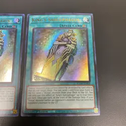 Yugioh - King's Sarcophagus AGOV-EN058 1st Edition ULTRA NM X2 - Image 3