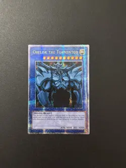 2023 YUGIOH 25TH QCR SECRET RARE OBELISK THE TORMENTOR NM - Image 1