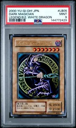 2000 YU-GI-OH! JPN LEGEND OF BLUE EYES WHITE DRAGON #LB05 DARK MAGICIAN PSA 9 - Image 1