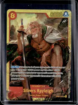 2024 One Piece Two Legends Silvers Rayleigh Secret Rare #OP08-118 - Image 1
