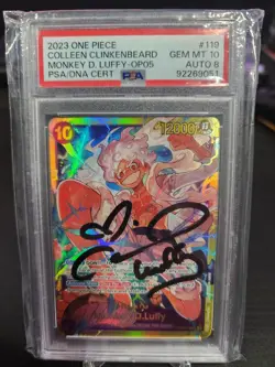 Monkey D Luffy OP05-119 SEC PSA 10 One Piece Awakening Of The New Era signed - Image 1