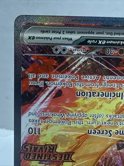 TCG Team Rockets Moltres EX Destined Rivals Card 229/182 SIR Pokemon NM - Image 4